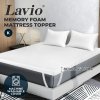 Memory Foam Mattress Topper King Bamboo Charcoal Cooling Gel 8cm Thick Washable