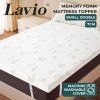 Lavio Mattress Topper Memory Foam Small Double Dual Layer 7cm Pressure Relief