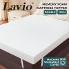 Lavio Mattress Topper 4 Inch Cooling Gel Memory Foam Double Non Slip Washable