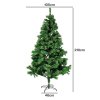 Santaco Christmas Tree 2.1m 797 PVC Tips Metal Base Xmas Decor Indoor Green