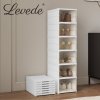 Levede Shoe Box Foldable Home Shoe Shelf Ventilated Storage Organizer 6 Pcs