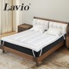 Lavio Mattress Topper Double Size 10cm Deep Soft Microfibre Washable with Strap