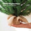 Santaco Christmas Tree Xmas Spruce Cement Base 75 PVC Tips Tabletop Indoor Green
