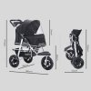Skylos Pet Stroller Pram Dog Carrier Trailer Strollers 3 Wheels Foldable Large