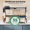TOQUE Dish Drainer Rack Over the Sink Dish Drying Rack