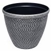 TOQUE 2PCS Plastic Garden Plant Pots 30cm Round Outdoor Planters Drainage Holes