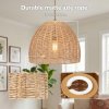 Emitto Ceiling Light Shade Pendant Woven Lampshade Natural Lightshade Easy Fit