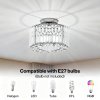 Emitto Crystal Ceiling Light Modern Chandelier Bedroom Hallway Pendant Lamp E27
