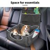 Skylos Pet Car Booster Seat Travel Bed Velvet in Grey Colour