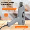 Traderight 2000W Heat Gun Hot Air Blower 2 Temperature Paint Remover 4 Nozzles