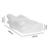 Lavio Ergonomic Neck Pillow Memory Foam for Sleep Well Breathable Washable Cover
