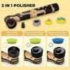 Traderight Cordless Car Polisher Buffer Mini Polishing Machine Dual Action 12V