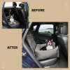 Skylos Pet Car Booster Seat Travel Bed Velvet in Grey Colour