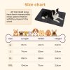 SKYLOS Dog Bed Mattress Soft Plush Pet Bed Non Slip Crate Mat M L 74x53cm Foam