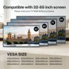 Levede TV Wall Bracket Slim for 32-85 In Flat LED LCD OLED Plasma VESA 800x400