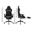 Ergonomic Office Chair 165° Reclining Executive Computer Chair with Spring Seat