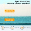 Lavio King Mattress Topper Memory Foam Dual Layer Hotel Quality Bed Protector