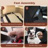 Skylos Dog Booster Car Seat Portable Pet Puppy Travel Carrier Bed Basket Black