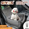 Skylos Pet Car Booster Seat Travel Bed Velvet in Grey Colour