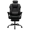 Executive Ergonomic Office Chair Suede Fabric Wide Seat 155?? Recline Footrest