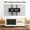 Levede Full Motion TV Wall Bracket for 32-65 Inch Curved Flat Screens TVs
