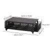 Levede Monitor Riser Desk Organiser with Drawer Metal Monitor Stand Black