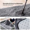 Marlow Rug Fluffy Soft Pile Carpet Non Slip Anti Shedding for Living Room Grey