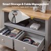 Levede Corner TV Stand Small TV Cabinet with Storage Drawer Entertainment Unit