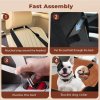 Skylos Dog Booster Car Seat Portable Pet Puppy Travel Carrier Bed Basket Brown