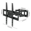 Levede Full Motion TV Wall Bracket for 32-65 Inch Curved Flat Screens TVs