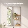 Yezi Wall Mirror Tempered Glass HD Explosion-proof Vanity Bathroom 45x60cm