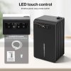Spector Dehumidifier with Auto Off &Coloured LED Light in Black Colour, 3.2L