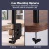 Levede Dual Monitor Arm Adjustable Desk Mount For 13-34 Inch Computer Black