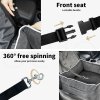 Skylos Pet Car Booster Seat Travel Bed Velvet in Grey Colour