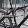 Bike Lock Combination, D Lock with Cable, 4 Digit Alloy Steel, Black Orange