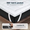 Lavio Thick King Mattress Topper 10cm Microfibre Washable with Elastic Strap