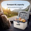 Mountview Cool Box 6L Portable Cooler Food Drinks Camping Beach Picnic White