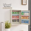 Levede Key Safe Cabinet 42-Key Steel Wall Mounted Lock Box With Labels White