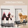 Skylos Dog Grooming Table Arm Adjustable 270 Steel Clamp Hammock for Home Black