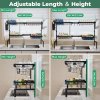 Toque Over Sink Dish Drying Rack 2 Tier Adjustable Drainer Rack Space Saving