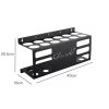 Levede Silicone Tube Holder 12 Hole Carbon Steel Wall Mount Garage Van Black