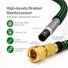 Traderight Expandable Garden Hose 5m to 15m 10-Pattern Nozzle Kink-Free Green