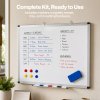 Levede Magnetic Whiteboard Adjustable Wall Mounted Dry Erase Office,White
