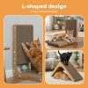 Skylos 48cm High L Shaped Cat Scratching Board with Ball Toy Wall Furniture