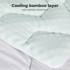 Lavio Mattress Topper Pillowtop Memory Foam Bamboo Cover Bed Protector Single