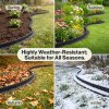 Lambu Garden Edging Border 5 Pack Bendable Lawn Landscape Edging Paths Grey