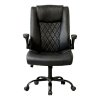 Levede Executive Office Chair PU Leather Reclining Desk Chair Flip-Up Armrests