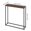 Console Hall Table Slim Entryway Hallway Sofa Table Display Shelf Industrial