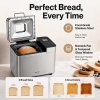 Spector Bread Maker 25 In 1 15H Timer 3 Loaf Sizes with LCD for Home Baking
