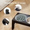 Skylos Elevated Pet Feeder Raised Dog Food Water Feeding Bowl Adjustable Folding